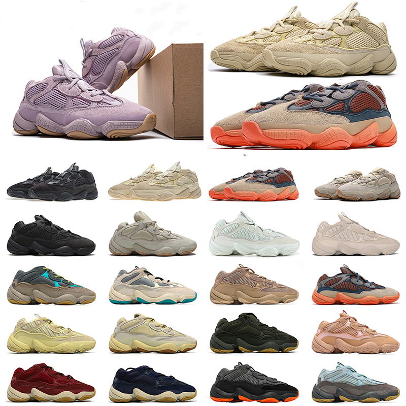 

Designer 500 running shoes men women for taupe light utility black bone yeezy 500 salt blush super moon white ash grey brown soft 500s stone sneakers west boost WITH BOX