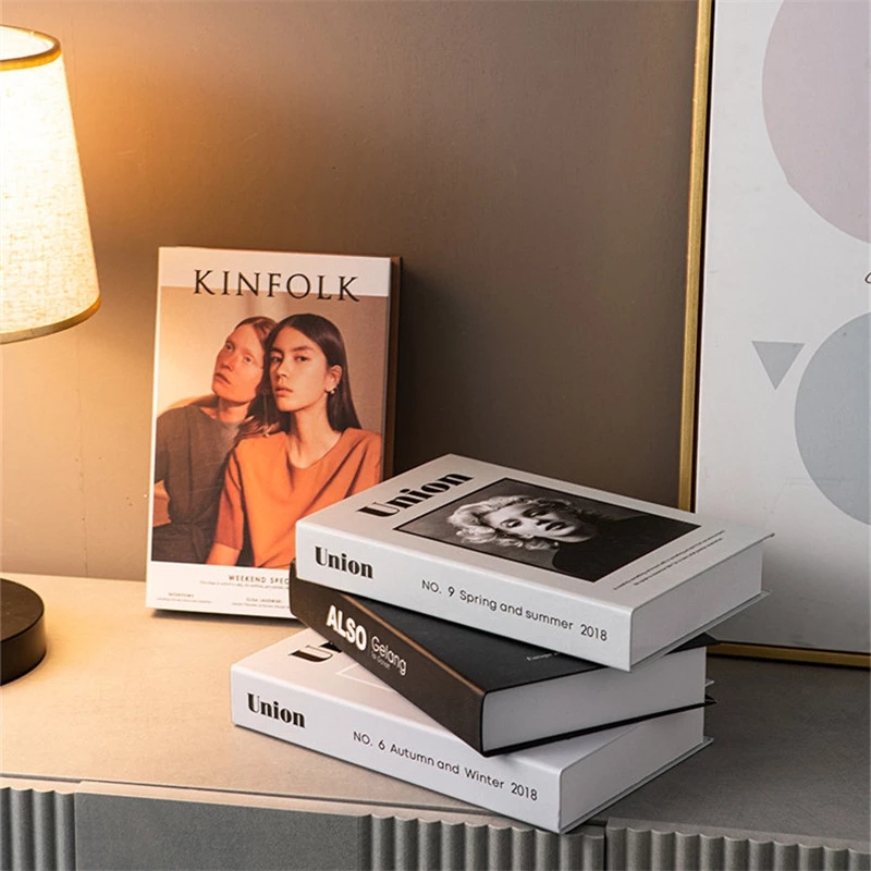 

Decorative Figurines Fashion Fake Books Decoration Home Luxury Living Room Decor Coffee Table Book Simulation Prop Model Hotel Room
