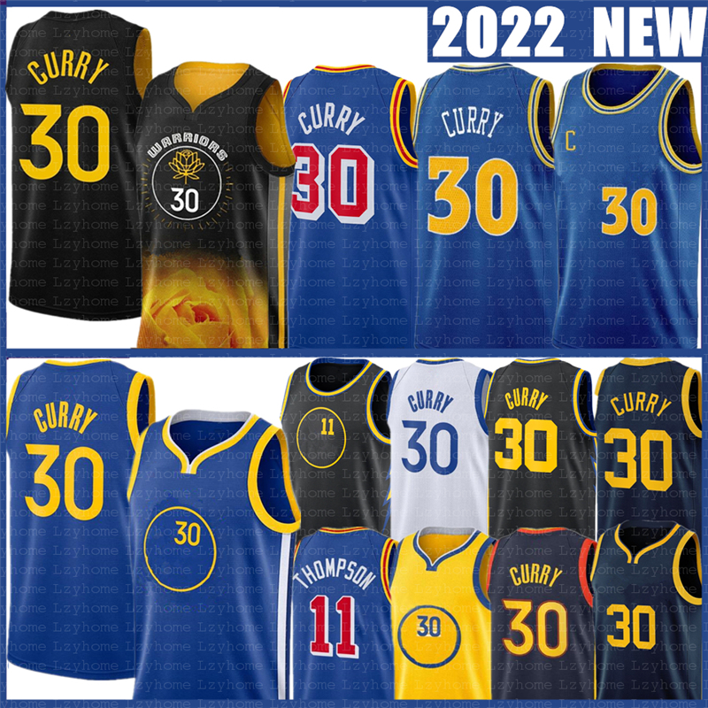 

Basketball Jerseys Vintage Stephen Curry Klay Thompson Basketball Jerseys Draymond Green Andrew Wiggins Poole Warriores 2022 2023 City Shirt Edition Blue Black, Mens