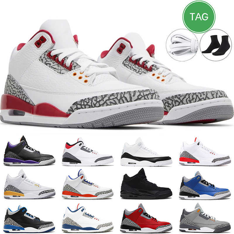 

Golf shoe men basketball shoes 3s 3 retro Georgetown Racer Blue Black Cat Unite UNC Unite Pine Green Cement Varsity Royal mens trainer sports sneakers, #1
