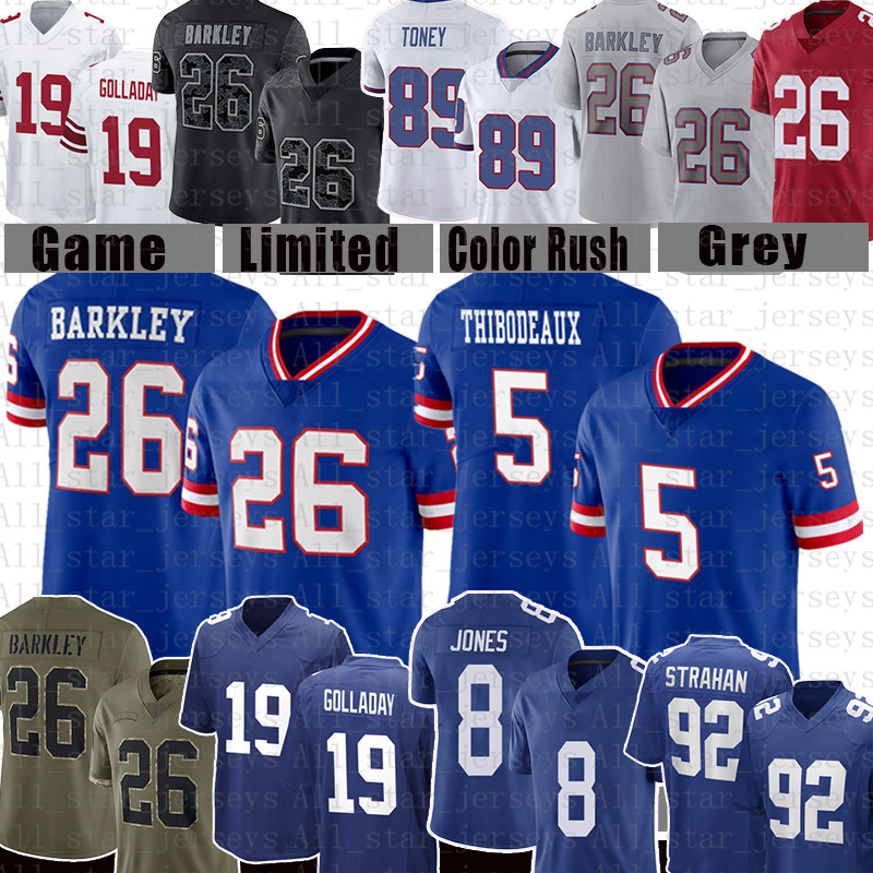 

Daniel Jones Saquon Barkley Jersey New Yorks Kenny Golladay Kayvon Thibodeaux Taylor Michael Kadarius Toney Giants Football Xavier McKinney Lawrence Evan Neal, Mens jersey(jr)