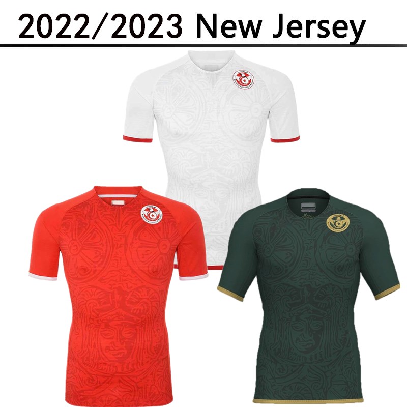 

2022 2023 Tunisia Soccer Jerseys Maillot de Foot 22 23 Home away third Red #7 MSAKNI #10 KHAZRI Shirt away White KHALIFA SASSI MAALOUL Tunisia Football uniform