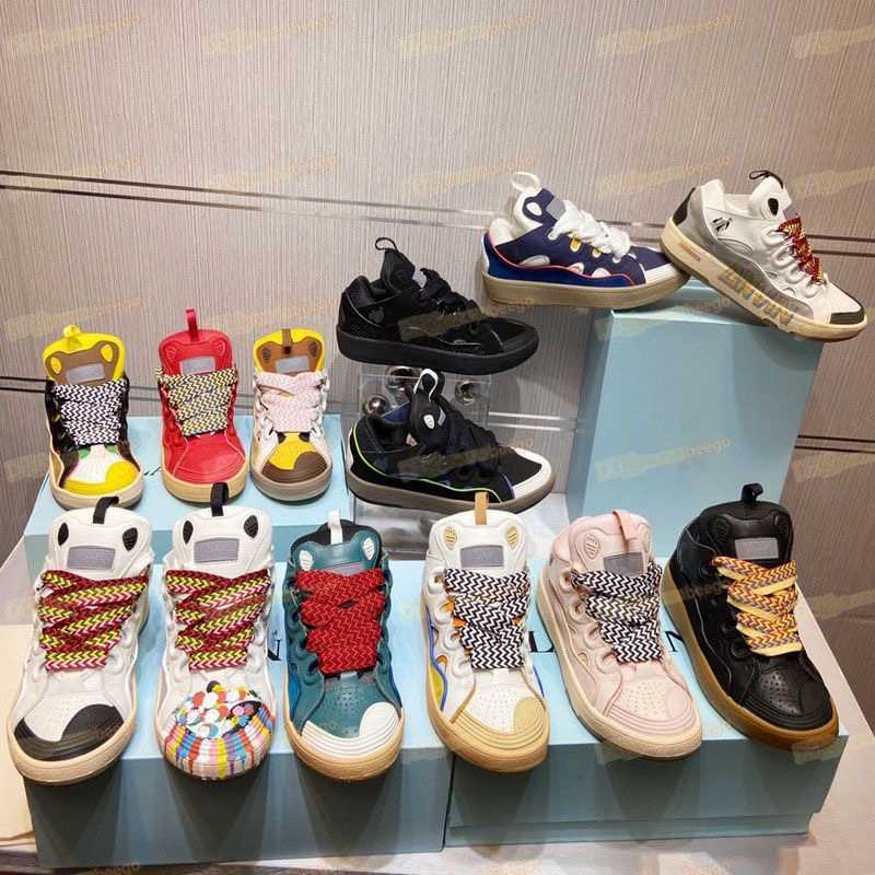 

Dress Shoes Casual Shoe Women Lanvins Sneakers Calfskin Shoe Designer Mesh Extraordinary Sneaker Embossed Leather Curb Rubber Platform Sole Style 90S, No.33