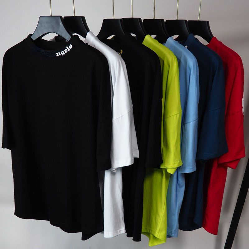 

Oversized mens t shirt palm designer sweatshirt round neck short sleeve T-shirt men women hip-hop summer cotton pullover sports tee 01, Plam-9