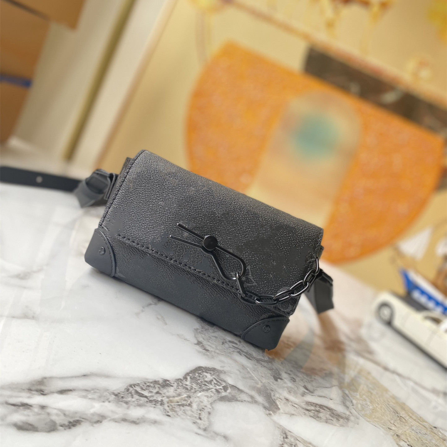 

Steamer Wearable Embossing Wallet Messenger Bag New Classics Series Monograms Eclipse genuine leather Canvas Box Bag Designers Cross Body, Extra fast shipping