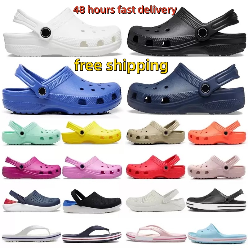 

2022 Croc Clog Sandals slippers foam runner Shoes designer slides croos classic men triple black white red Khaki bule teal green Waterproof Nursing Hospital women, 15