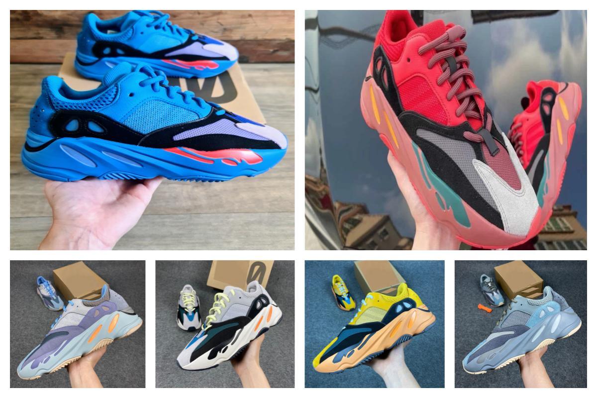 Designer 700 Hi-Res Blue Red Casual Shoes Men Women Sports Shoe Analog Utility Black Wash Orange Designer Sneakers Reflective Trainers With Box