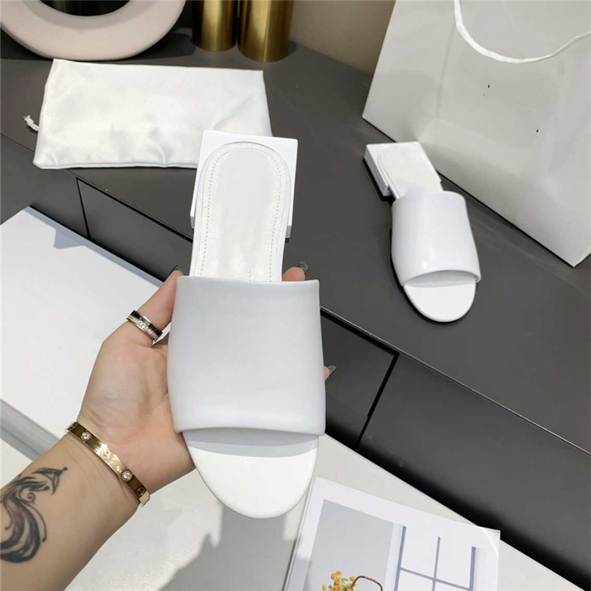 

2022 New Slippers Balencaigaity Men Women Beach Slippers Leather Webbing Fashion Luxury Summer Sandals 02-05-3