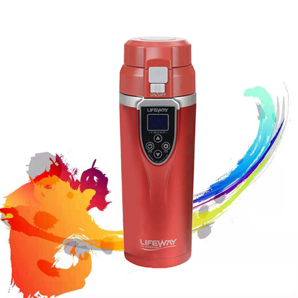

350ml Travel Car Heating Cup Tempreture Control Boiling Mug Portable Vehicle Electric Thermos Kettle Auto Accessoriy 1018