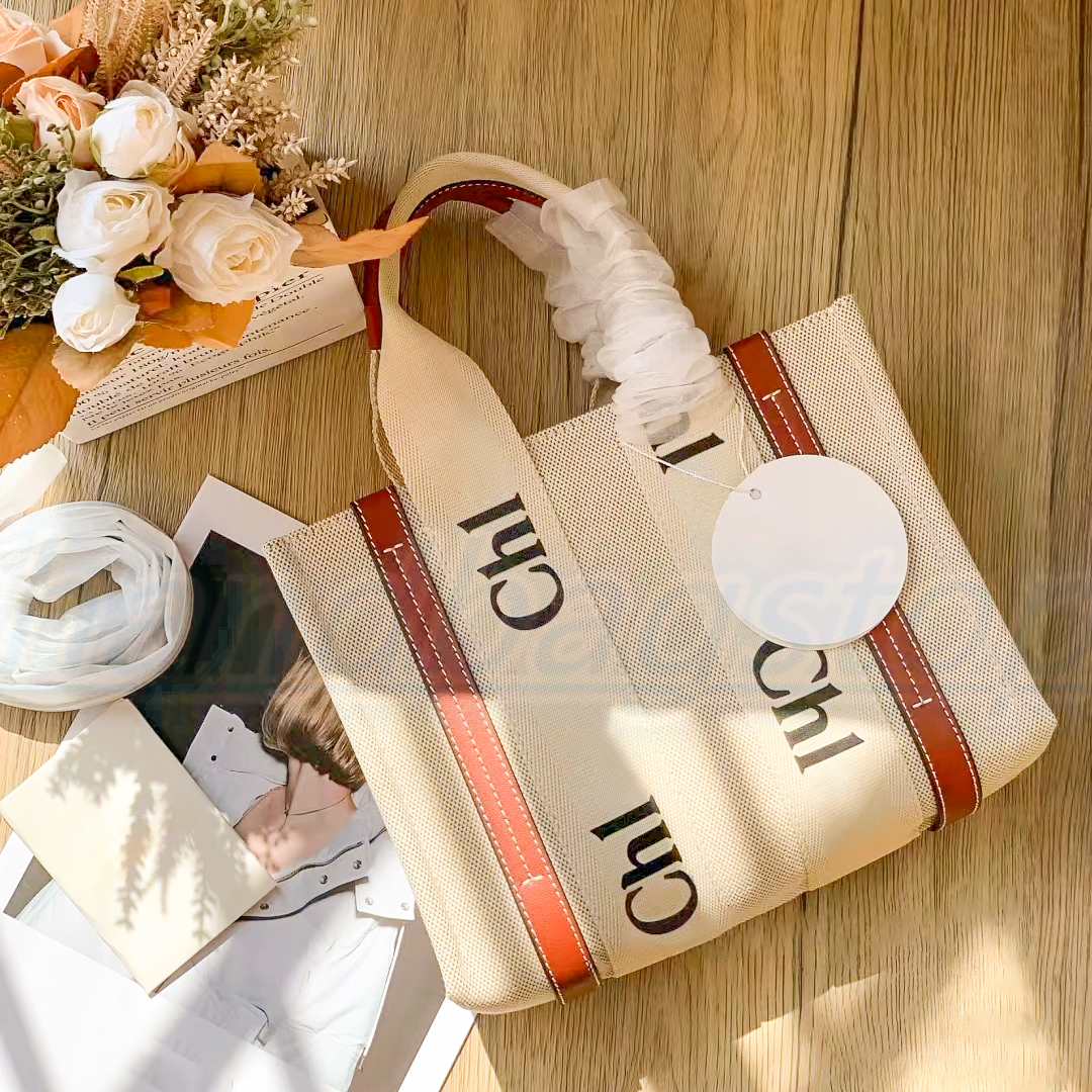 

luxurys designers Bags Large WOODY tote 5A quality Shoulder handbags shopping linen canvas fashion vacation Beach bags Crossbody Wallet Purses city sling pochette, Black