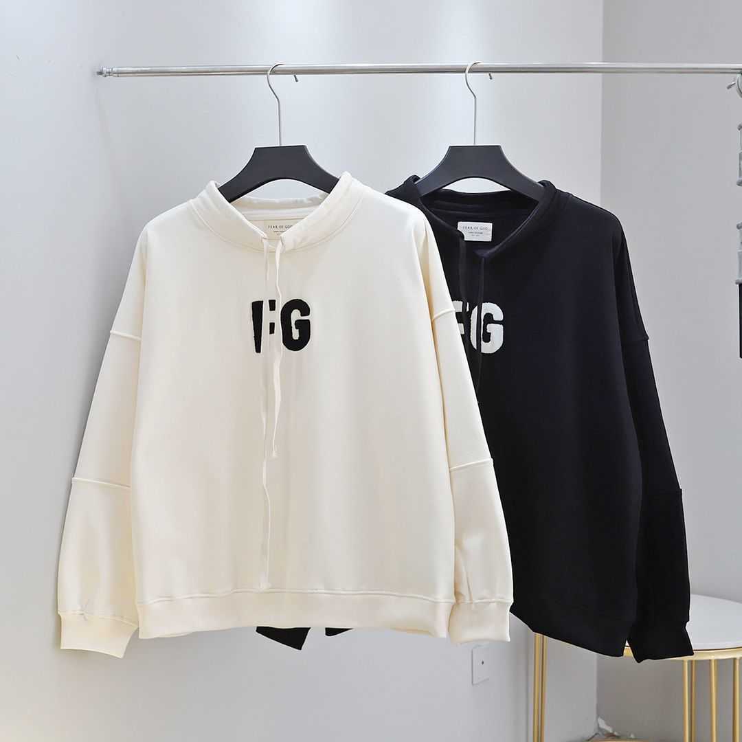 

Fashion Brand Luxury Designer Hoodies High Street Spring And Autumn Sport Casual Loose Hoodie For Men And Women, Black