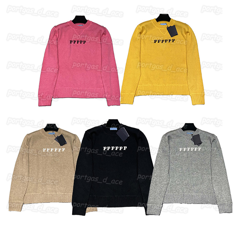 Lettres Pulls de femme en laine en cachemire à manches longues Pull pull vintage Street Street Street Round Neck Pull
