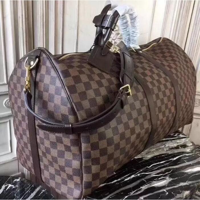 

2022 Men Sport Duffel Bags Outdoor Packs Handbags Luxurys Designers Fashion Luggage Bag Women Leather Travel Handbag Man Tote 55cm #41412A 413#