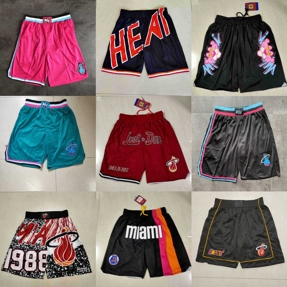 

Miami''Heat''men Throwback Basketball Shorts pocket, Color