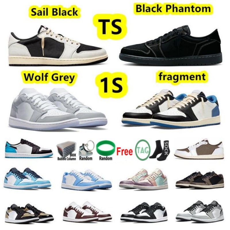

Wholesale Jumpman 1 Low Basketball Shoes 1s Wolf Grey Carbon Fiber All-Star Arctic Punch Black Toe Fragment Reverse Mocha UNC Grey Camo Mens Trainers Women Sneakers, Pink