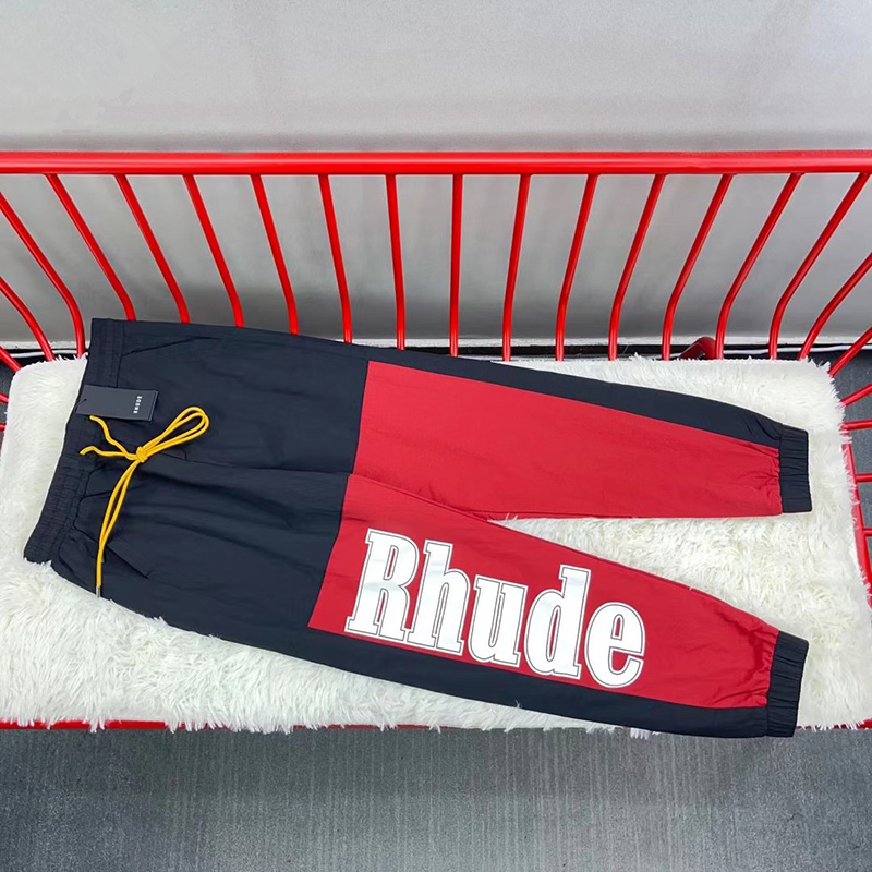 

2023fw Sweatpants Pants Men Women Streetwear Patchwork Drawstring Trousers