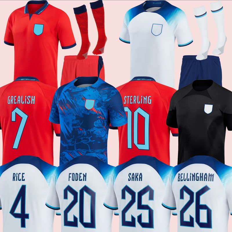 

2022 MEAD soccer jersey KANE STERLING RASHFORD SANCHO GREALISH MOUNT FODEN SAKA 22 23 national eNGLanDS football shirt goalkeeper men kids kit sets women uniform, 2022 home aldult world