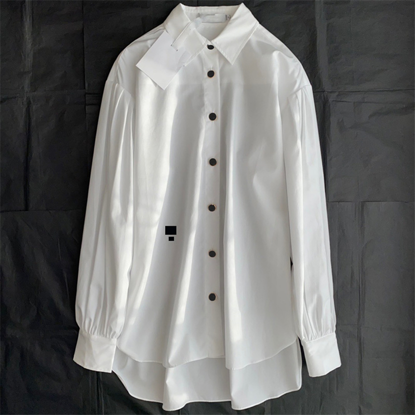 

Luxury Womens T Shirt White Long Sleeve Blouse Vintage Street Style Shirts, White with label*