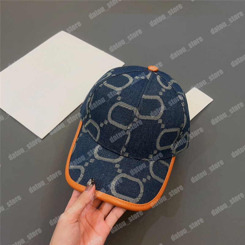 

Big Letter Embroidery Designer Baseball Cap Women Luxurys Designers Casquette Retro Denim Leisure Snapback Mens Ball Caps Fashion Hats, Blue1