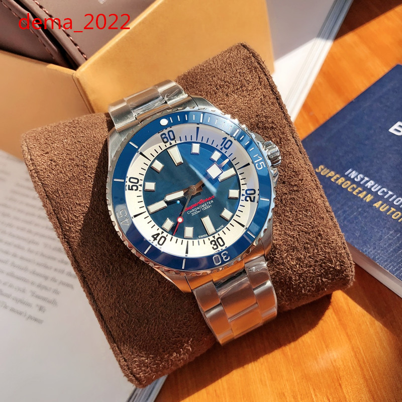 

Men's Watch Super Ocean Series Business Fashion Ceramic Ring 44mm, Box packaging