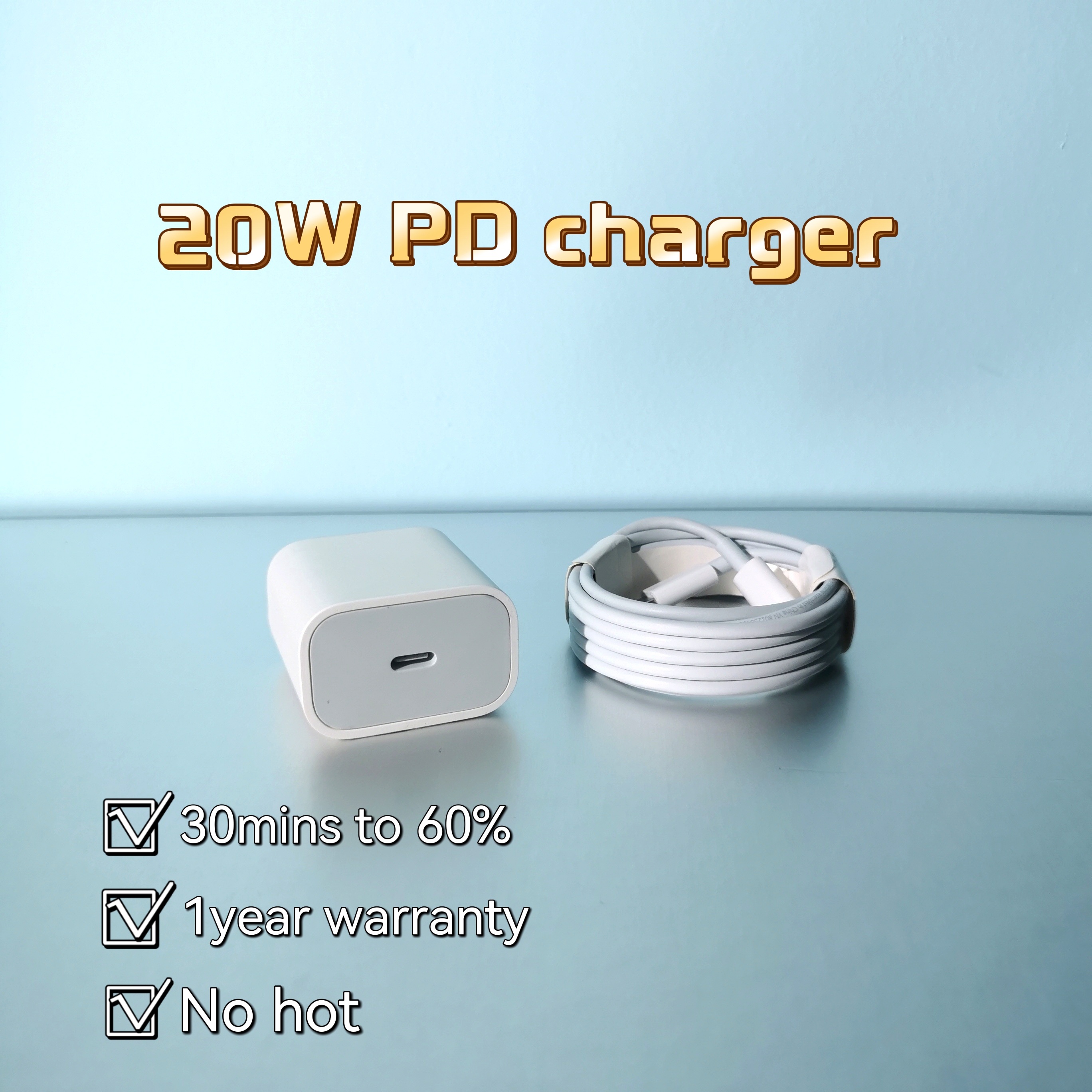 

20W PD Charger for iPhone 12 Pro XS Max XR 8 Fast Charging USB Type C Wall Adapter Qucik Charge 3A Compatible with Samsung Xiaomi Huawei