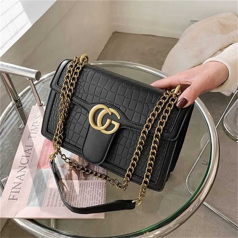 60% de réduction 2023 sac de créateur sacs à la mode de haute qualité Alligator filet rouge petite chaîne de marque de niche pour femmes messager