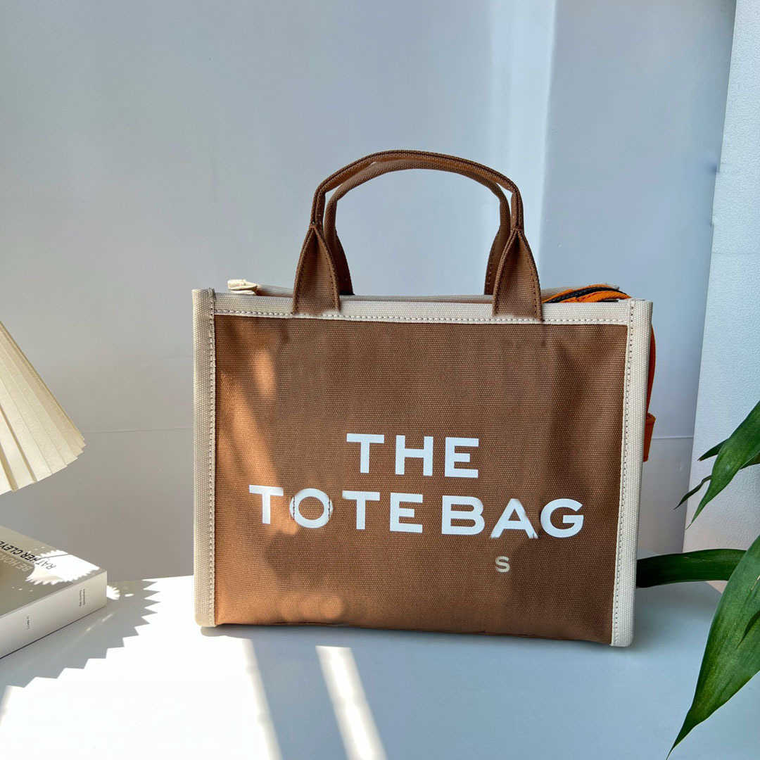 

1/1 high Marc Quality Tote Bag Totes Designer handBags Women All-match Alphabet Pattern Shoulder Handbags shopping bags Three Sizes 220915, Peach