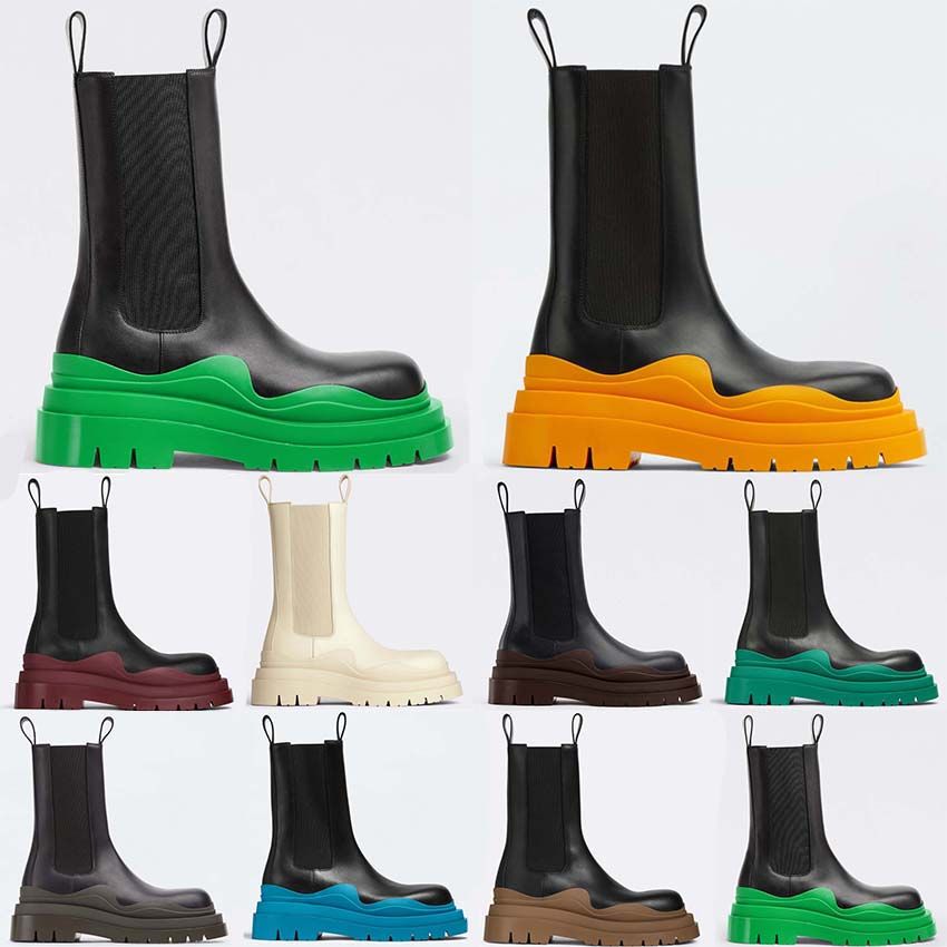 

Chelsea Boot Ankle Boots Designer Womens Shoes Mens Sneakers Fashion Platform Triple White Seasalt Black Ebony Grass Clearsole High Men Women