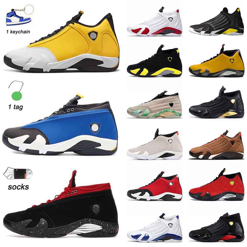 

Top Fashion 14s OG Jumpman Basketball Shoes Mens 14 Sneakers With Socks Low Laney Ginger Alternate Thunder Gym Red Lipstick Black Toe Retros Trainers Sports, A24 low laney 40-47