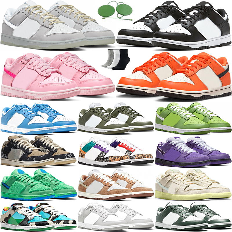 

running shoes Panda Triple Pink Wolf Grey Halloween Black White Unc Medium Olive Halloween Varsity Green Purple Patchwork sneakers trainers sports, Goldenrod