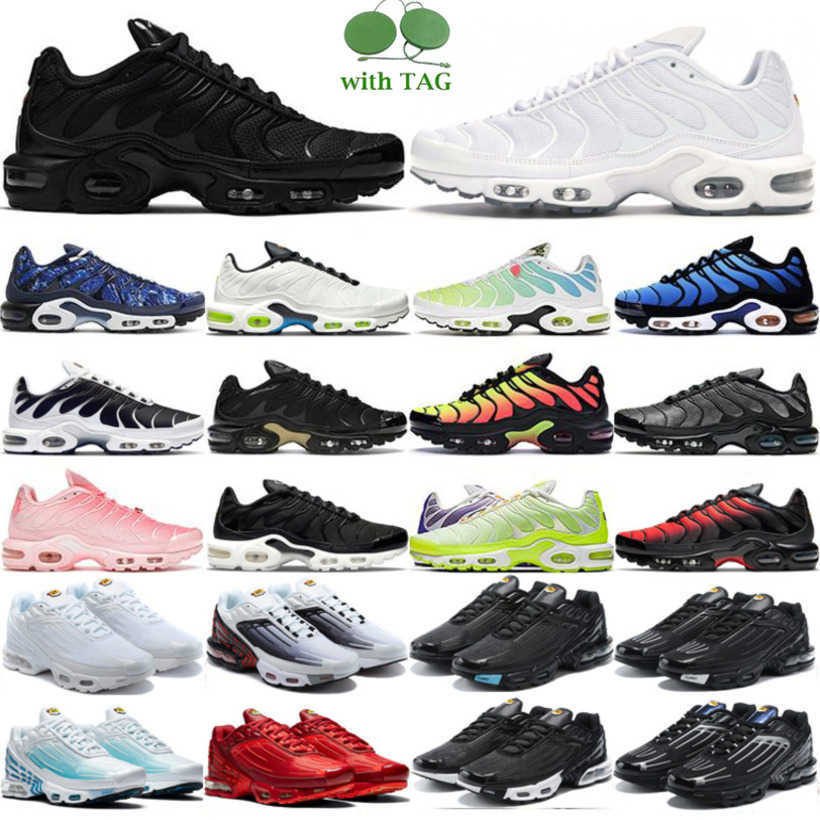 

Tn Athletic Shoes Plus 3 Sneakers Trainers Triple White Black Laser Blue Volt Glow Outdoor Sports Mens Women Oreo Womens Breathable Eur 36-46, Sku_7 40-46
