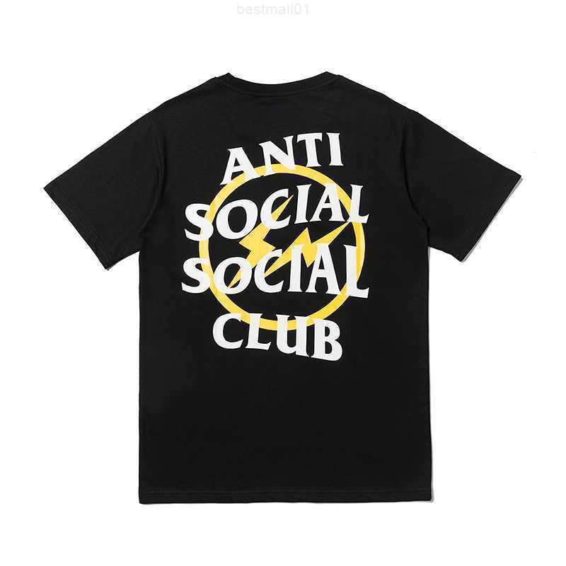 

Men' T Shirts Fashion brand assces limited lightning letter printed short sleeve t-shirt men and women couples high street hip hop half sleeve 1a1, Pink