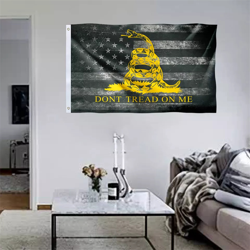 

Flags Dont Tread On Me Black America 3x5ft Digital Printing 10 Pcs In One Bag