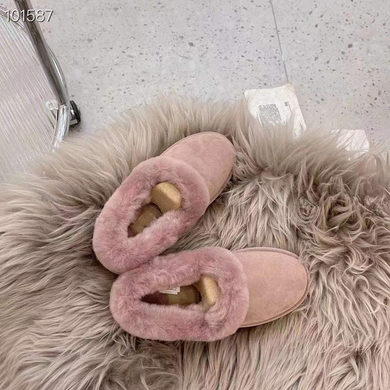 

Women ultra mini snow boots slipper winter new popular Ankle Sheepskin fur plush keep warm boots with card dustbag US4-12 WGG beautiful gifts, Grey
