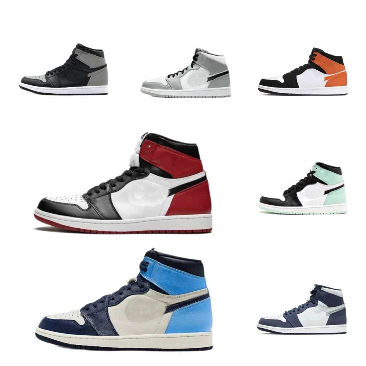 

Men Basketball Shoes 1 Og sport casual shoe Jumpman 1 High Trainers Sneakers Unc Dark Mocha