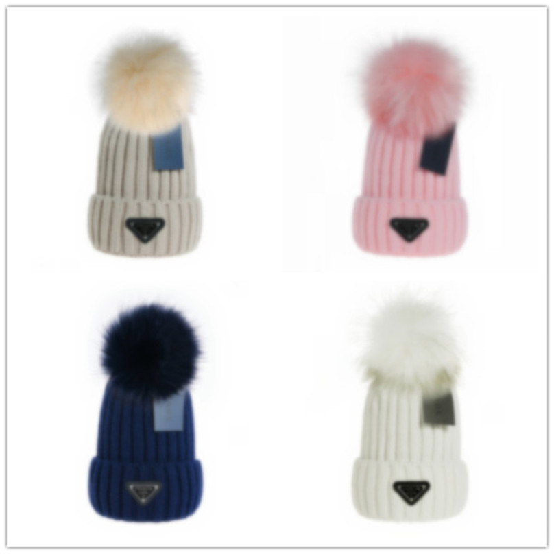

New Designer prad Beanie Luxury Hat Cap Knitted Hat Skull Winter Unisex Cashmere Letters Casual Outdoor Bonnet Knit Hats 7 Color PM-8, No.1