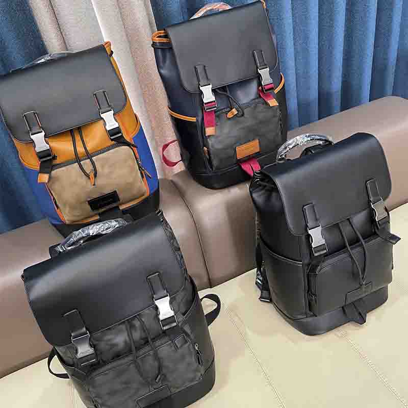 

HH Men Women Backpack Shoulder Bag Large Capacity Schoolbag Backpacks Classic Letter Canvas Unisex Back Pack Patchwork Striped Handbags Purse Travel Duffel, Add shipping fee