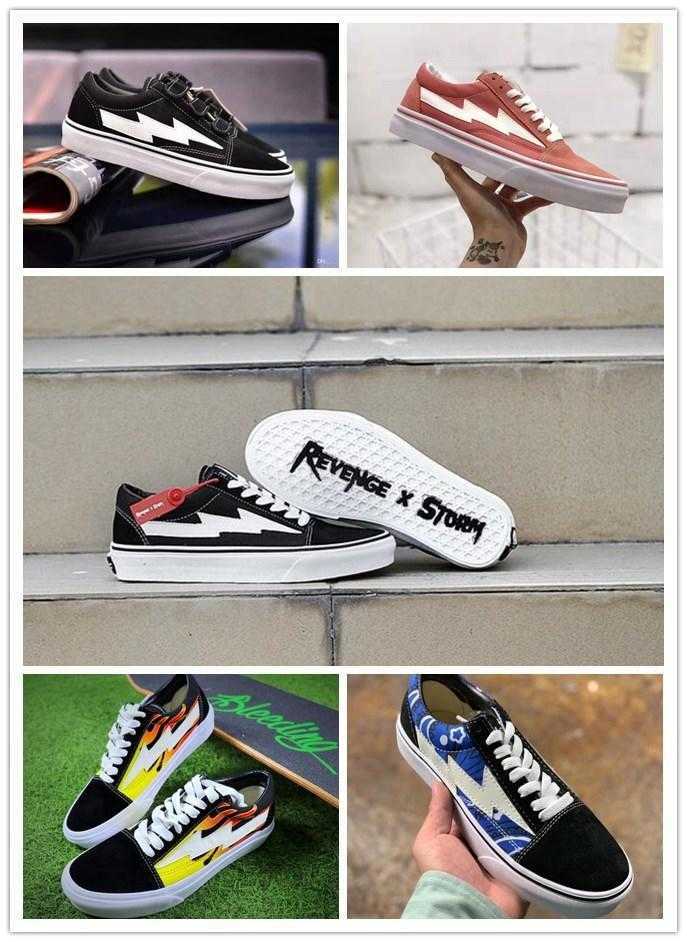 2020 Original New Revenge X Storm Old Skool Skateboard Baskets Tendance Baskets Casual Pour Hommes Femmes Durable Toile Sport Chaussure F