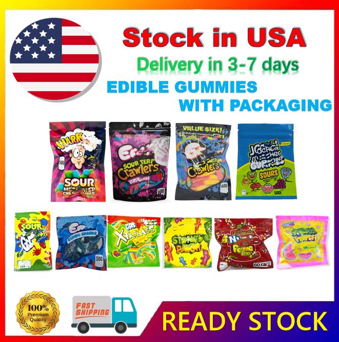 

USA Warehouse Edibles Gummies With Packagings bag THCO edible Made And Shipped Directly From USA