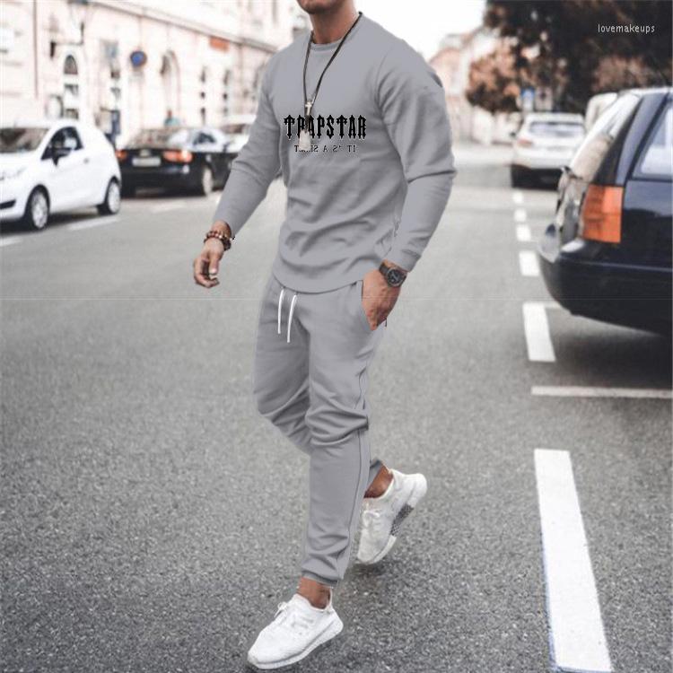 

Men' Tracksuits Trapstar Men' Sweatshirt 3D Printed Long Sleeve Suit Fashionable And Pants Sport Casual