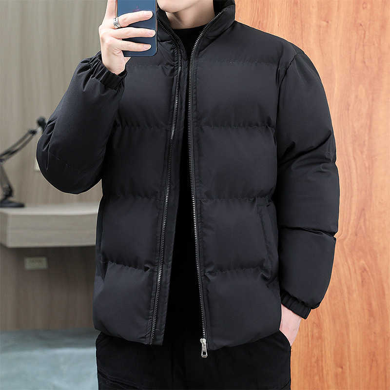Men's Jackets Winter Solid Jacket Men Fluffy Puffer Jacket Fashion Streetwear Thicken Male Cotton Clothes Warm Male Coat Doudoune G221013