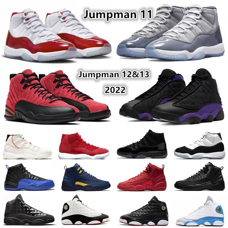 

Jumpman 11 12 13 Mens Basketball Shoes Platinum Tint Bred Concord 72-10 Space Jam taxi Royalty Retro Houndstooth Starfish 11s 12s 13s men, Color#29
