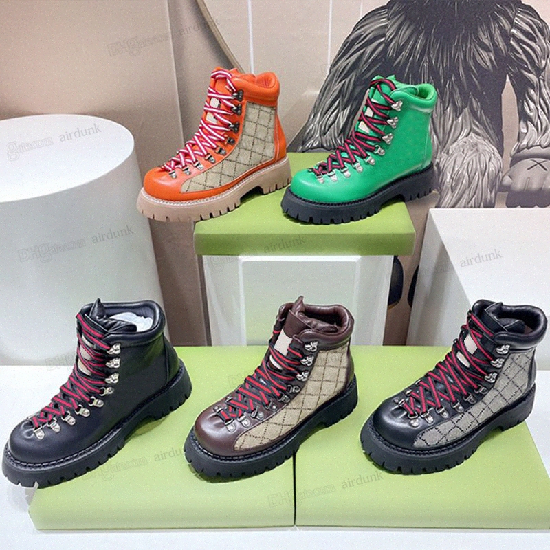 Designer Boot Mountaine d'alpinisme Boots Snow Mens Randonnée Martin Fashion Cuir North North Boesding Automne Hiver Luxury Womens Printing Multi
