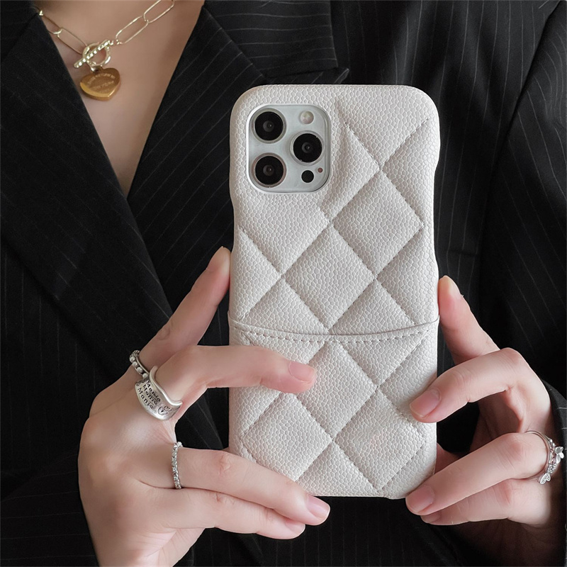 

Phone Cases For iPhone14 14Plus 14Pro 14ProMax 13 12 11 Pro Max Fashion Designer Casual Phonecases Classic Leather Brand Luxury iPhone Cover, Black