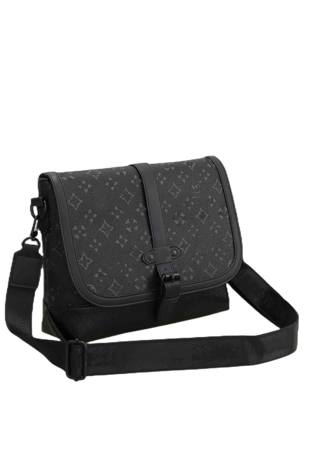 

Designers luis Saumur Messenger Bags Cross Body V Shoulder Bag Monograms Eclipse Canvas Leather Men Luxury Postman Satchels Crossbody Purse Wallet Backpack, Black flower