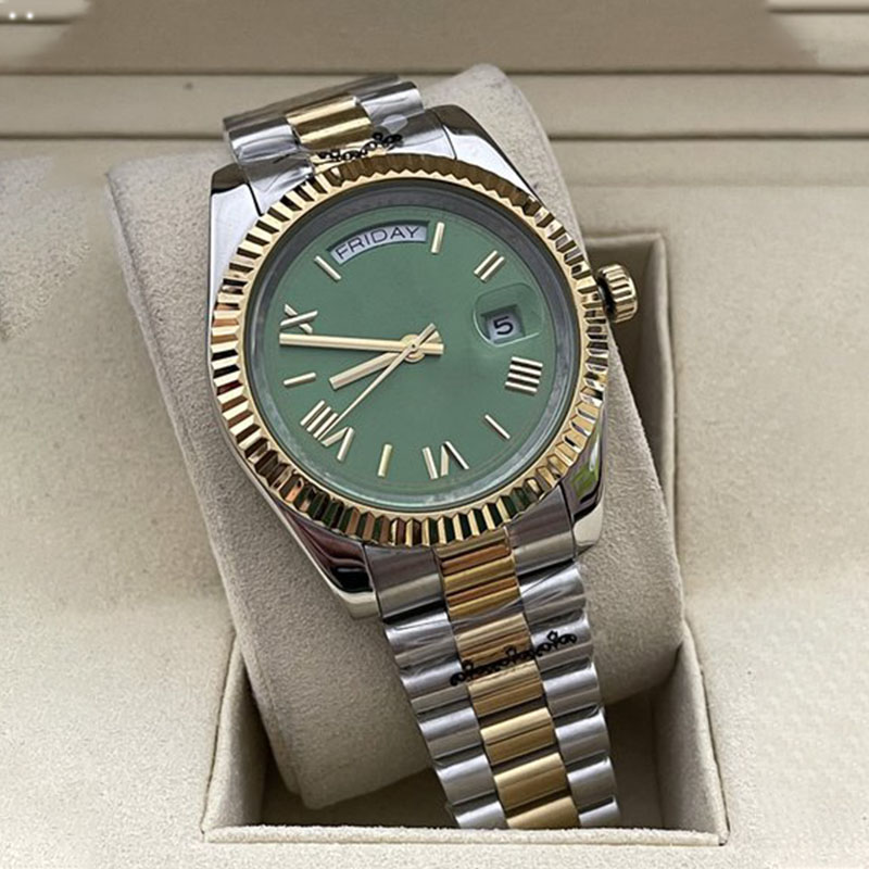 

Mens watch and womens watches classic 41mm automatic movement double calendar 904L stainless steel rose gold bracelet sapphire glass waterproof luminous watchs, G10