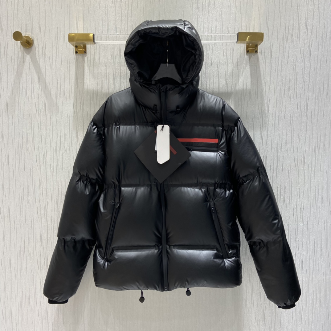 Designer pour hommes Down Hooded Pradas Vestes Lettres d'hiver pour femmes parka parka