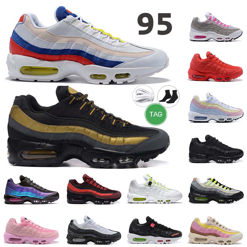 

men women 95 Running Shoes Ghost Worldwide Plant Color Triple White Blue Red mens trainer Sports Sneakers size 36-45, # 6