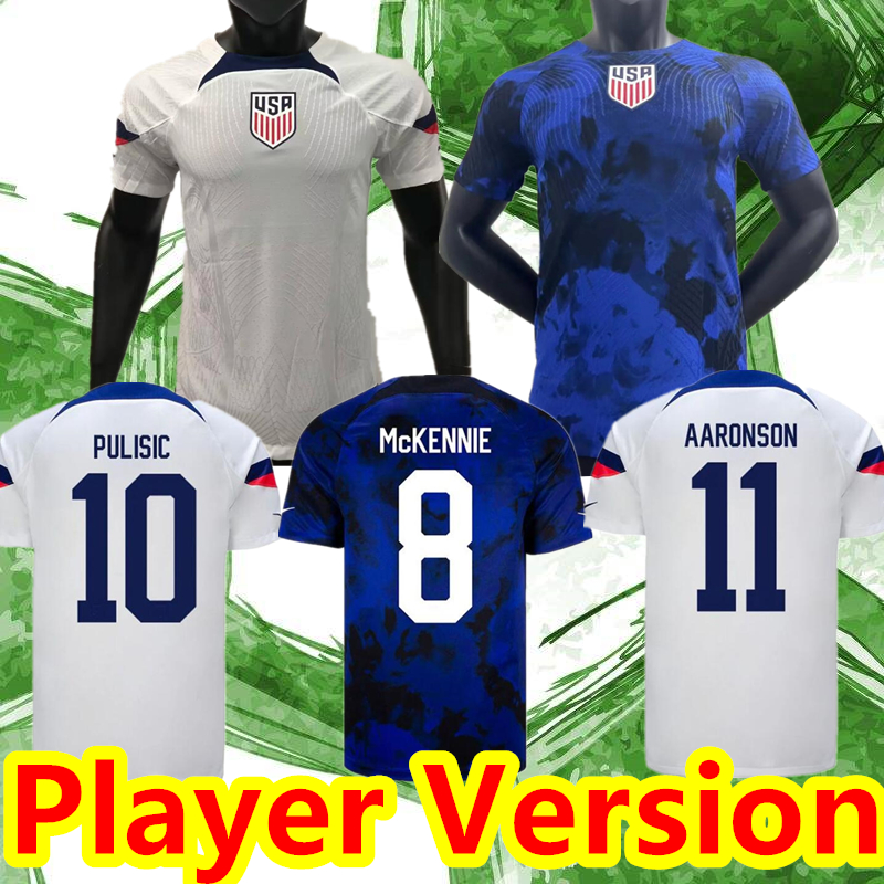 

Player Version 2022 PULISIC USAS soccer jersey men kids kits united states 22 23 football shirt AARONSON 2023 REYNA McKENNIE MORRIS DEST YEDLIN Llanez ADAMS uniforms, 2022 home