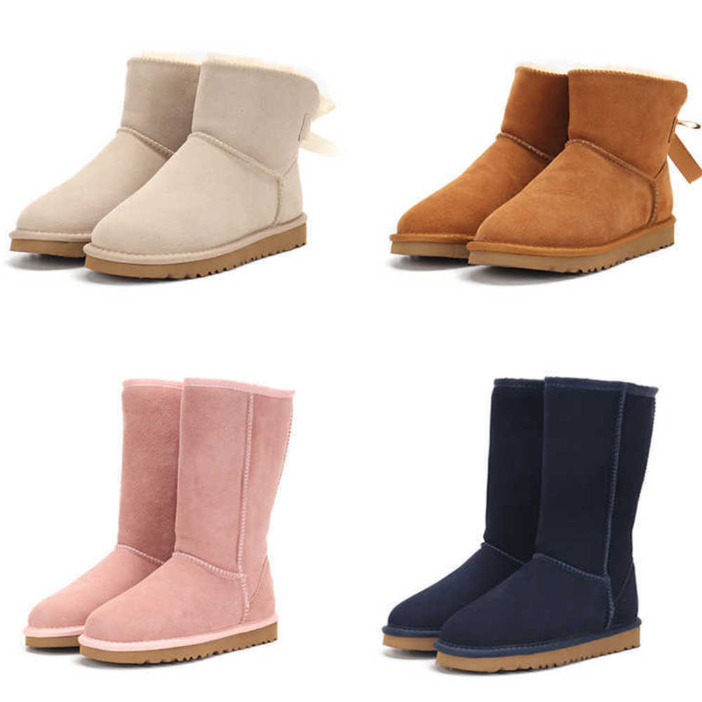 Designer Snow Boots Australia Ugglies Boot Suede Wool Warm Ankle Boot Fur Plush Knee Half Winter Fall Snow Cotton Shoes For Men Women Kids